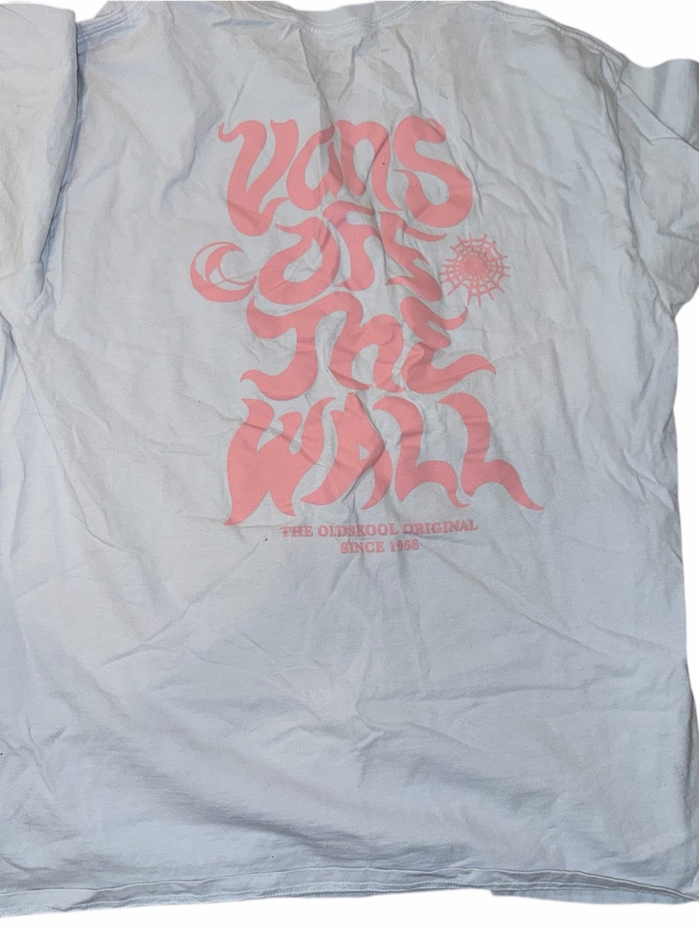 Vans blue Tee with Pink Retro Logo